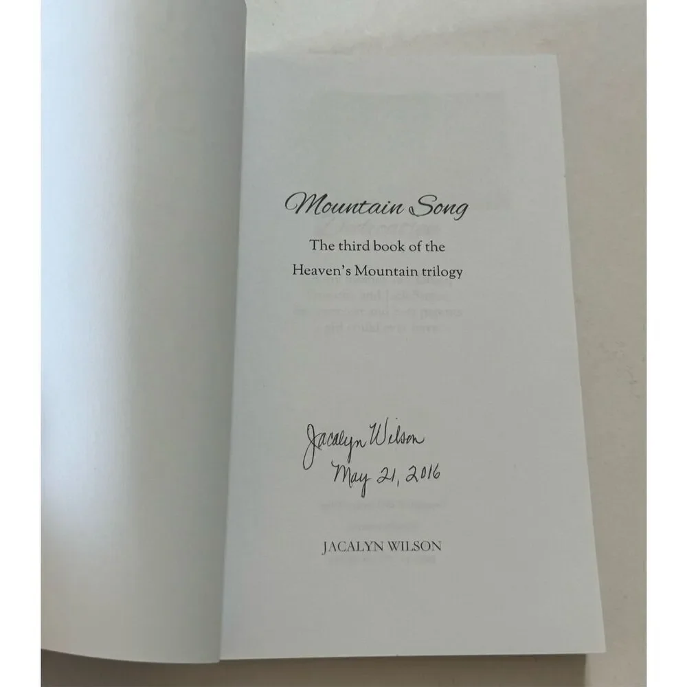 What We Had  By Jacalyn Wilson -Signed
